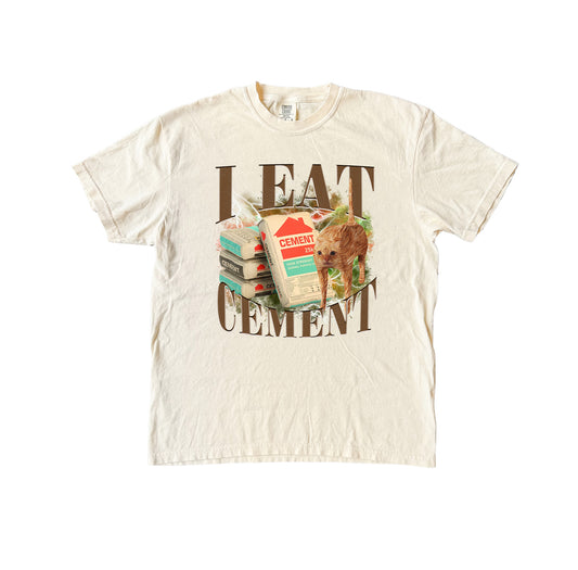 I Eat Cement Cat Meme T-Shirt