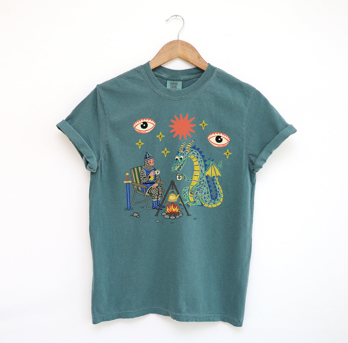 Dragon Tea Party Comfort Colors Shirt
