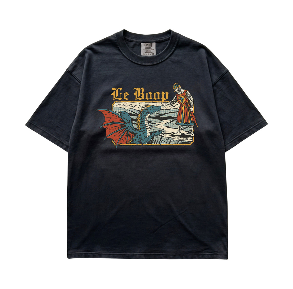 Le Boop Knight and Dragon Comfort Colors Shirt