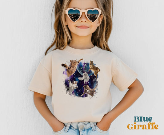 Galaxy Cats In Space Toddler Shirt & Kids Sweatshirt