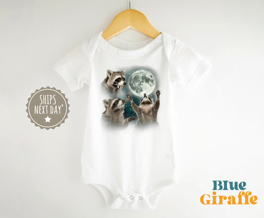 Vintage Raccoon Moon Onesie®