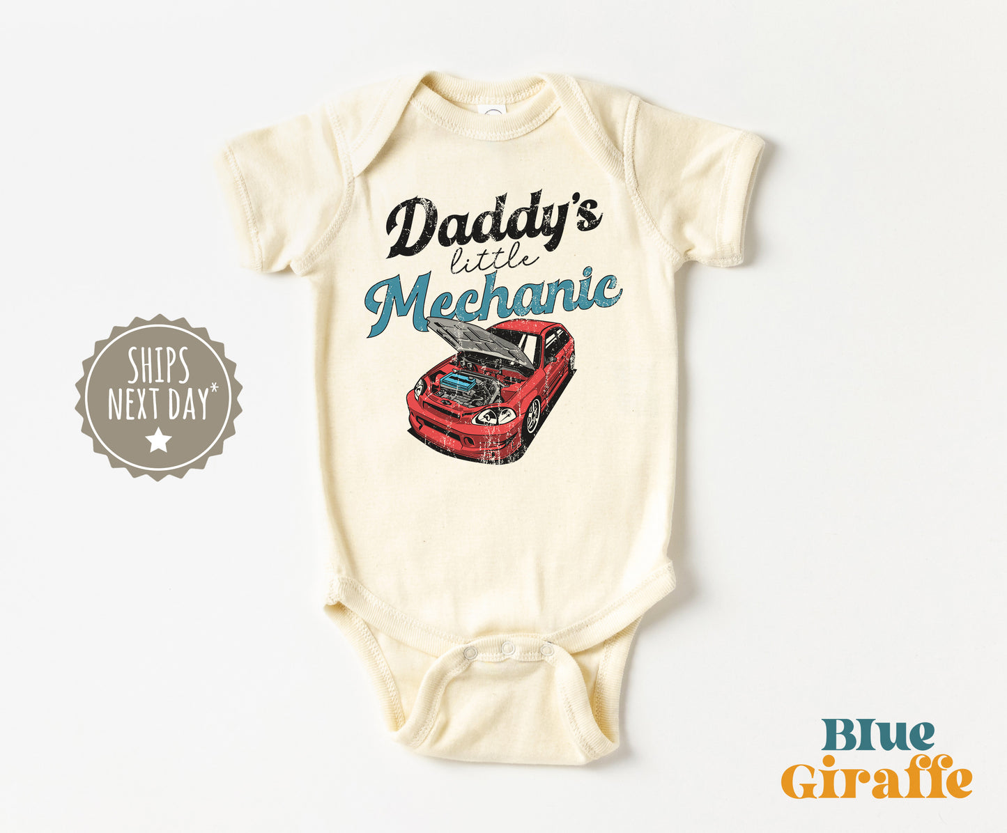 Daddy's Little Mechanic Baby Onesie® & Toddler Shirts
