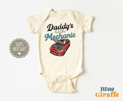 Daddy's Little Mechanic Baby Onesie® & Toddler Shirts