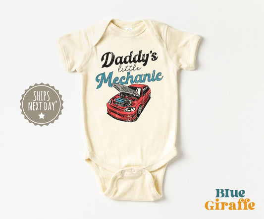Daddy's Little Mechanic Baby Onesie® & Toddler Shirts