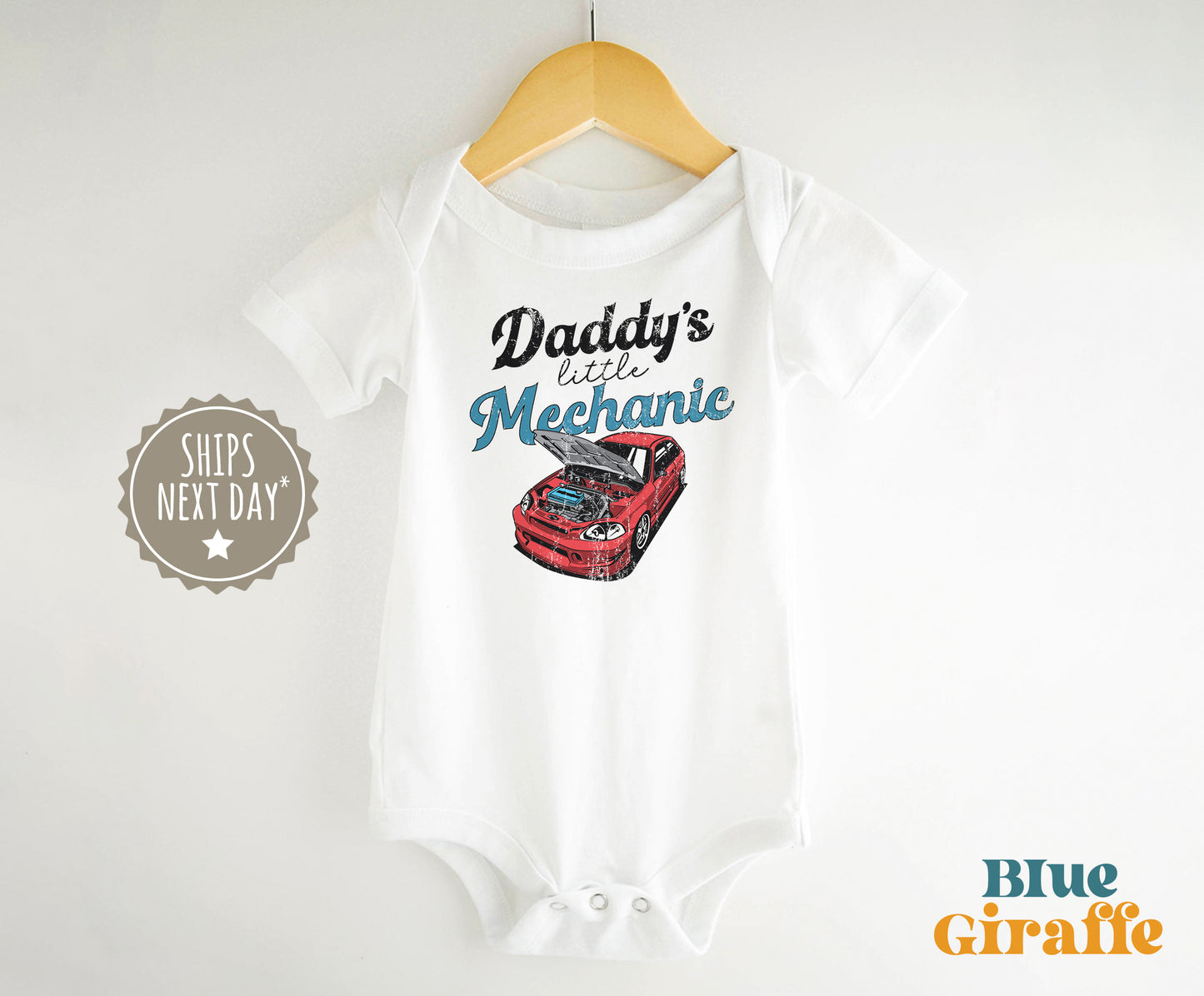 Daddy's Little Mechanic Baby Onesie® & Toddler Shirts