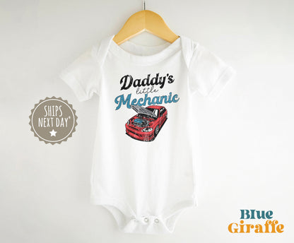 Daddy's Little Mechanic Baby Onesie® & Toddler Shirts