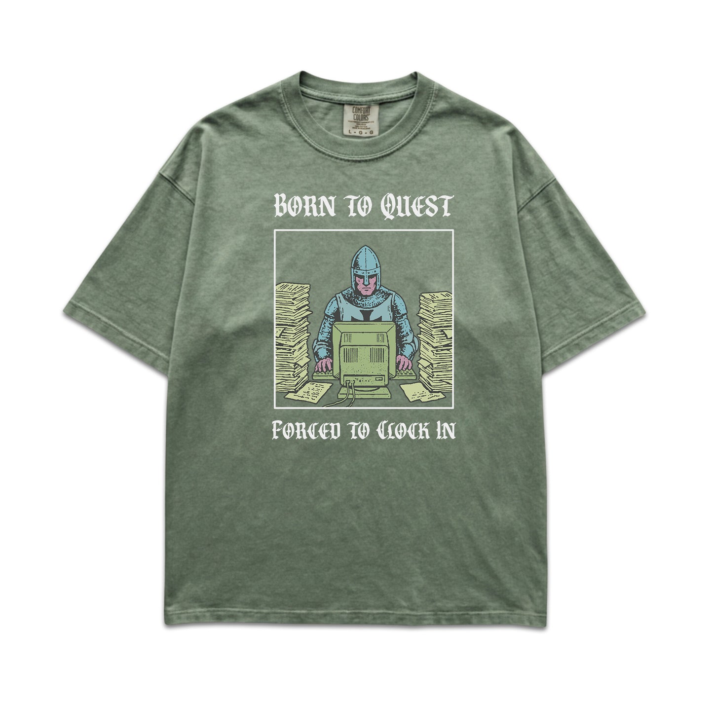 Born to Quest Forced to Clock In T-Shirt