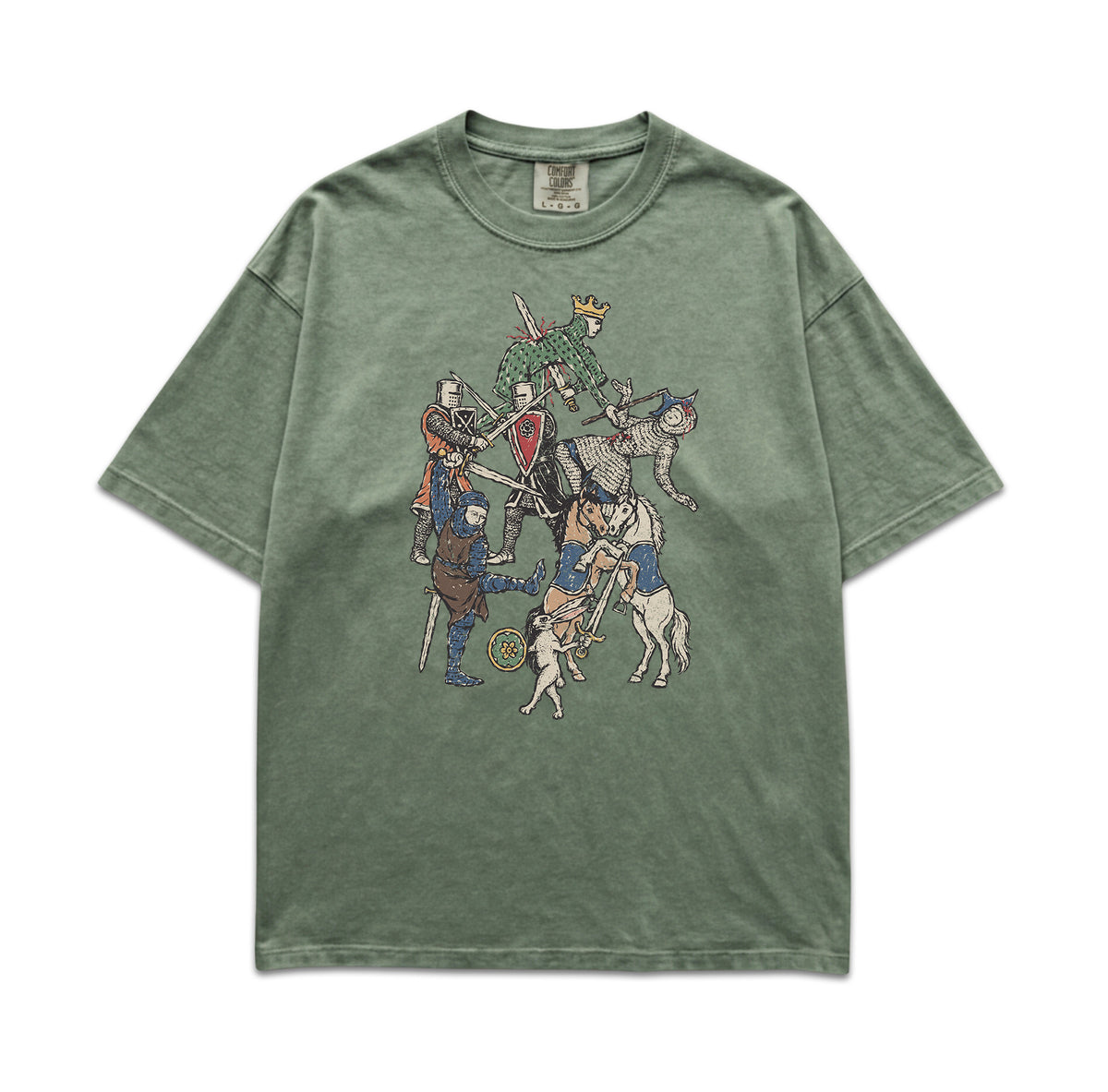 Water Color Medieval Knight T-Shirt