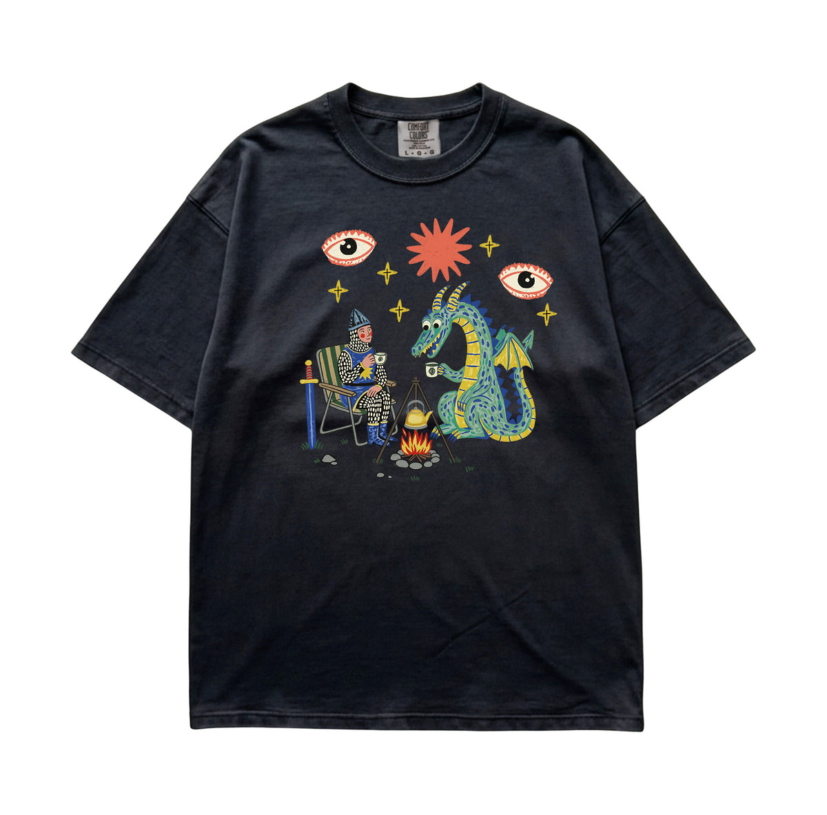 Dragon Tea Party Comfort Colors Shirt