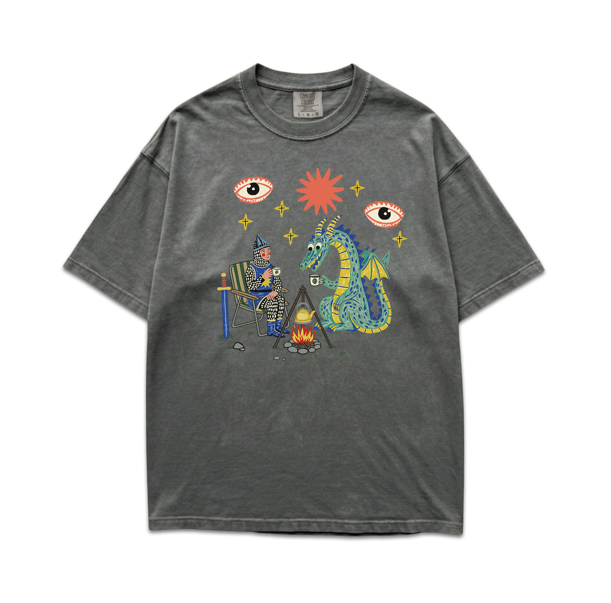 Dragon Tea Party Comfort Colors Shirt