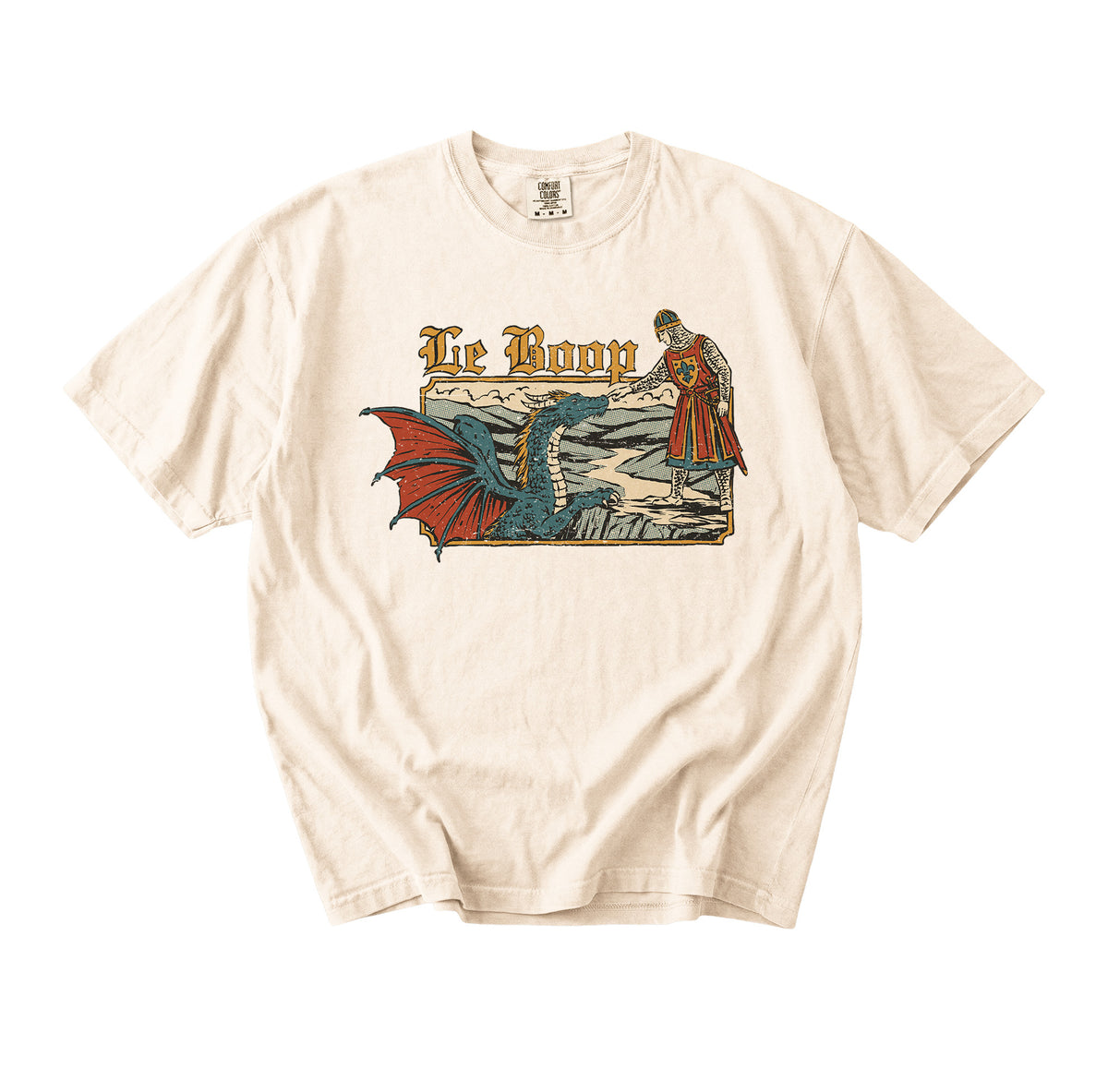 Le Boop Knight and Dragon Comfort Colors Shirt