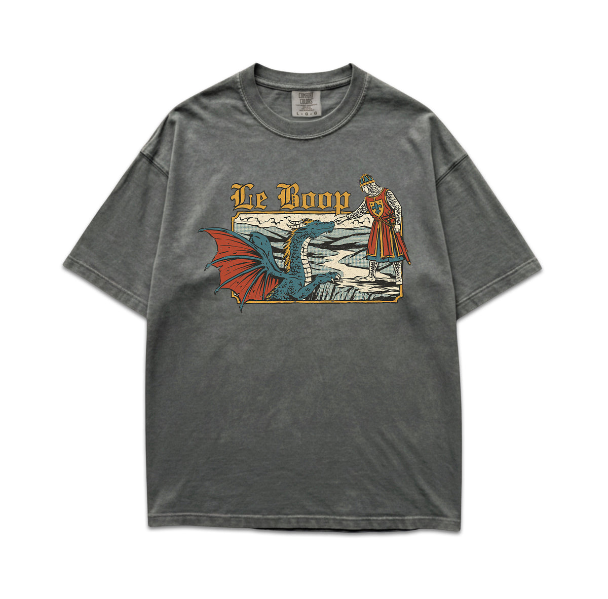 Le Boop Knight and Dragon Comfort Colors Shirt