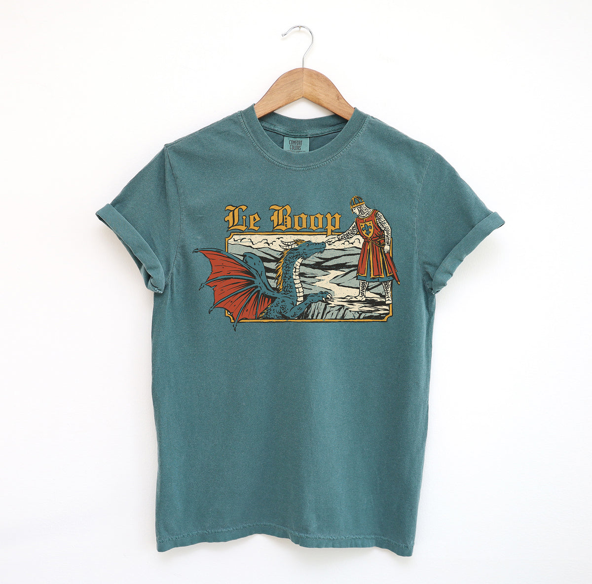 Le Boop Knight and Dragon Comfort Colors Shirt