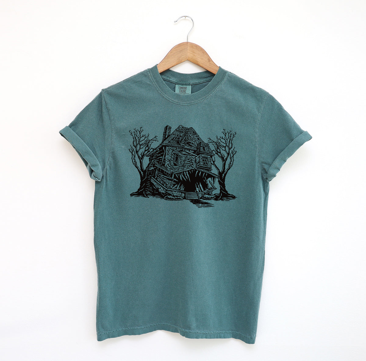 Haunted House Monster Comfort Colors Shirt