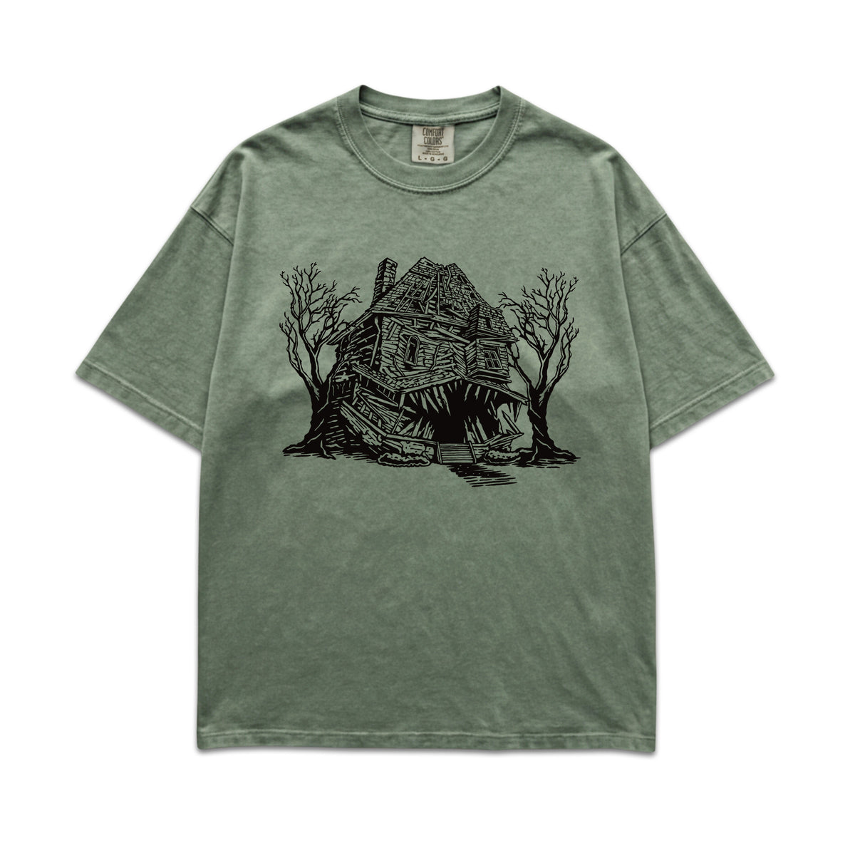 Haunted House Monster Comfort Colors Shirt