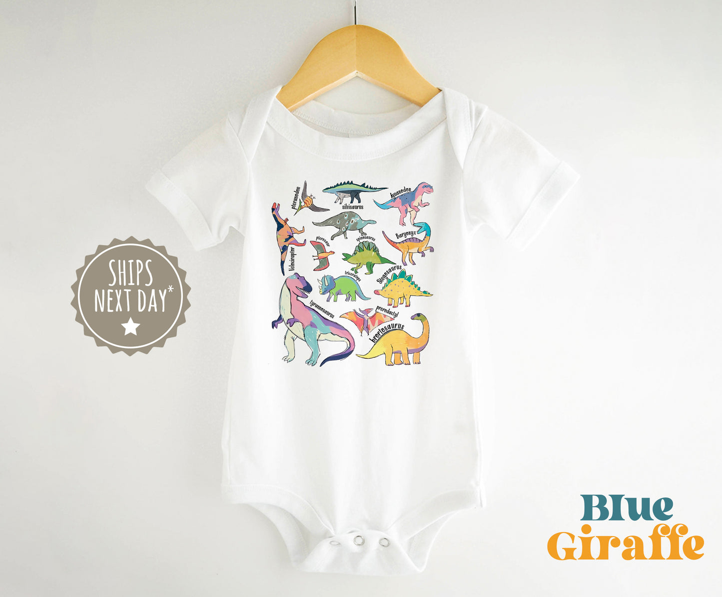 Types Of Dinosaurs Kids Sweatshirt & Baby Onesie®