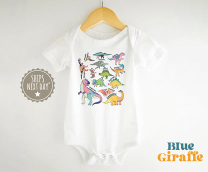 Types Of Dinosaurs Kids Sweatshirt & Baby Onesie®