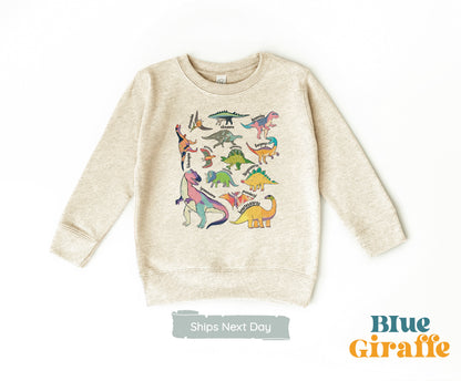 Types Of Dinosaurs Kids Sweatshirt & Baby Onesie®