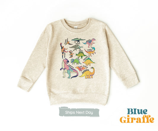 Types Of Dinosaurs Kids Sweatshirt & Baby Onesie®