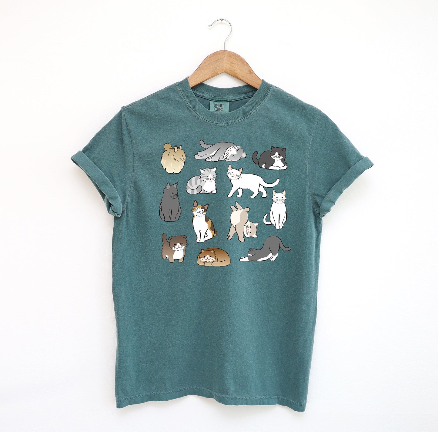 Cats Laying in Different Positions T-Shirt