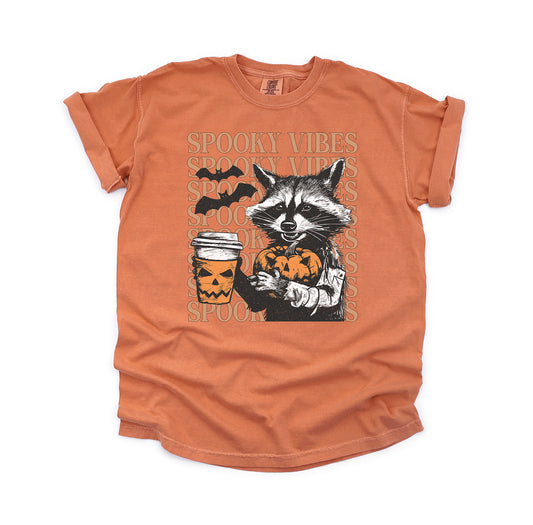 Spooky Vibes Raccoon T-Shirt