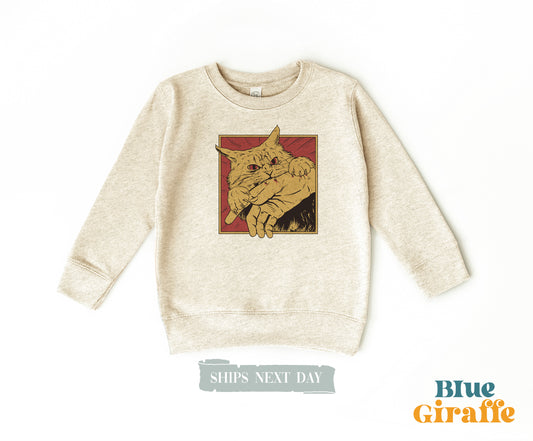 Cat Bite Manga Toddler Shirt & Kids Sweatshirt