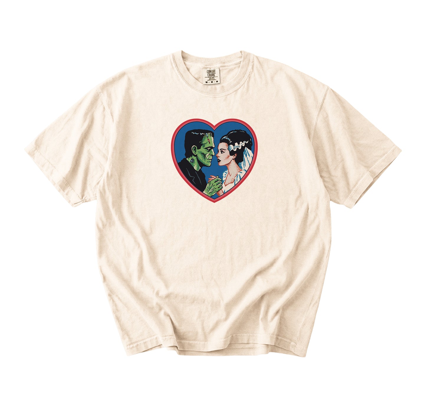 Vintage Frankenstein Bride Heart T-Shirt