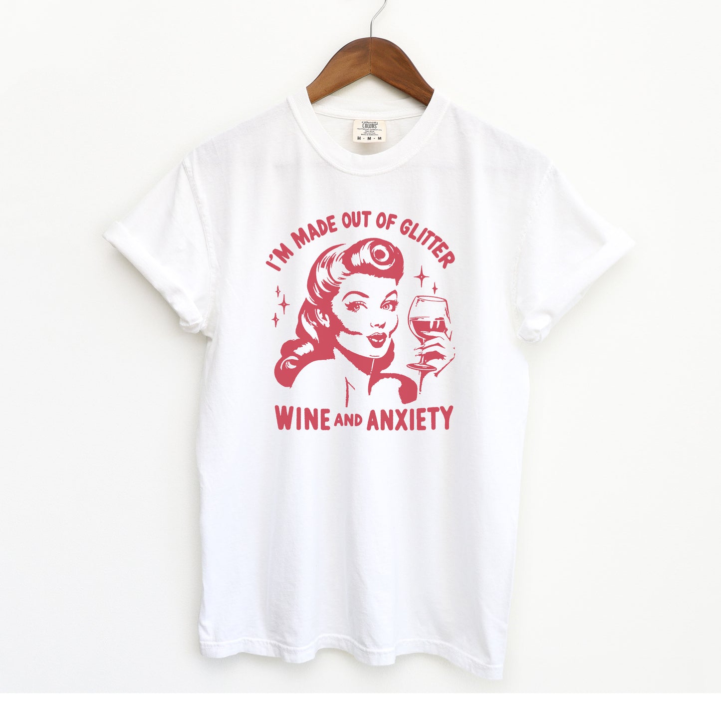 Glitter, Wine and Anxiety T-Shirt